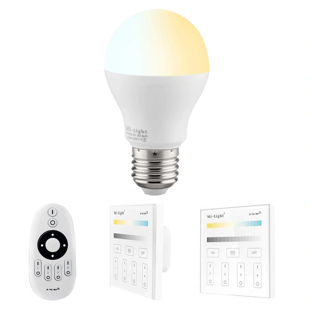 Milight dual white E27 lamp afstandsbediening | 6W | 1-8 lampen -