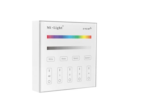 Milight 4-zone RGB/RGBW afstandsbediening paneel touch op batterij