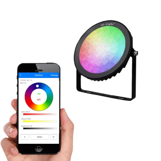 Milight RGBWW LED Tuinspot mét Wifi module 25 Watt