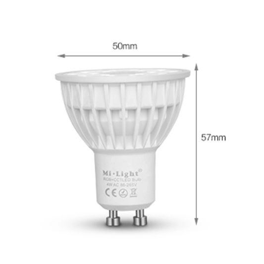 Milight starterspakket 3: 2x GU10 RGBWW Wifi spot met Wifi module Ibox2