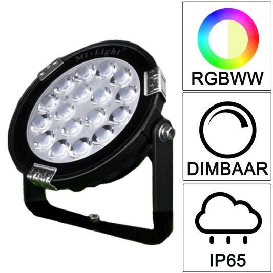 Milight WIFI LED tuinspot/schijnwerper RGBWW - 9 Watt