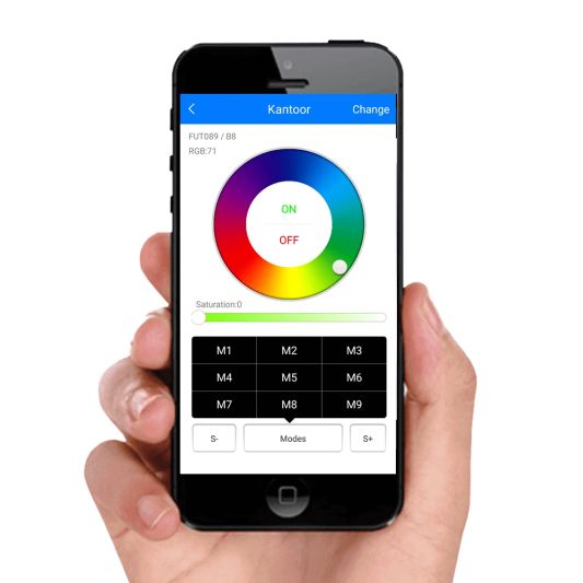 Milight Wifi led tuinspot set RGBWW mét Wifi module 9 watt