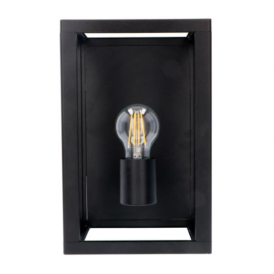 Moderne zwarte wandlamp voor buiten met E27 Milight slimme verlichting led lamp