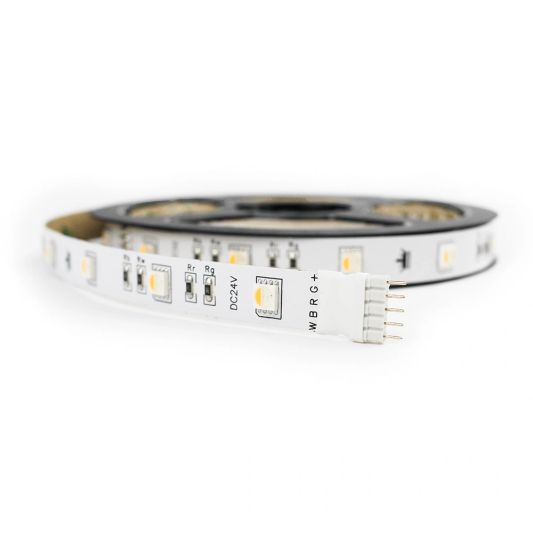 RGBW basic led strip per meter inclusief controller en voeding 1-10 meter