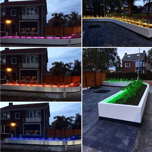 RGBWW premium led strip per meter inclusief controller en voeding 21-25 meter