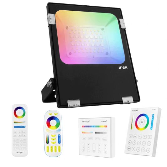 RGBW LED Schijnwerper bouwlamp 20W met afstandsbediening