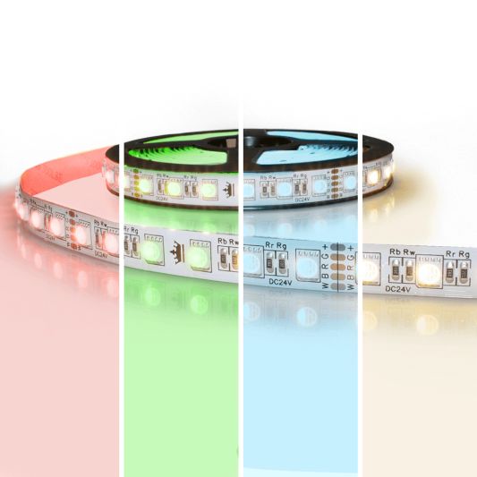 RGBW premium led strip per meter inclusief controller en voeding 1-10m