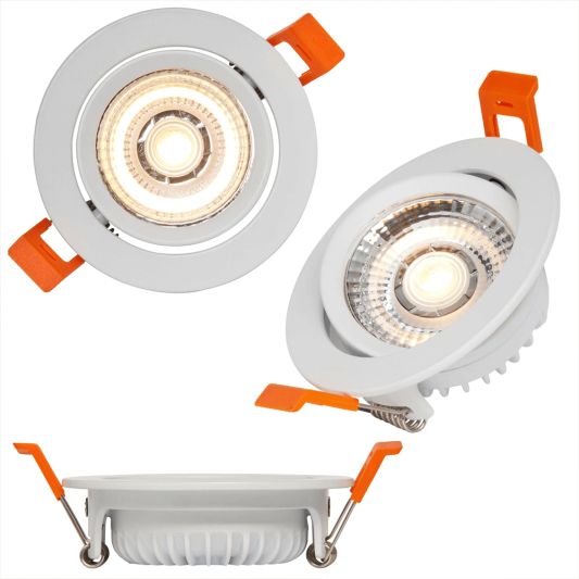 Set van 3 extra platte led inbouwspots van Innr - Slimme led spots Warm Wit - Bediening via de Hue app