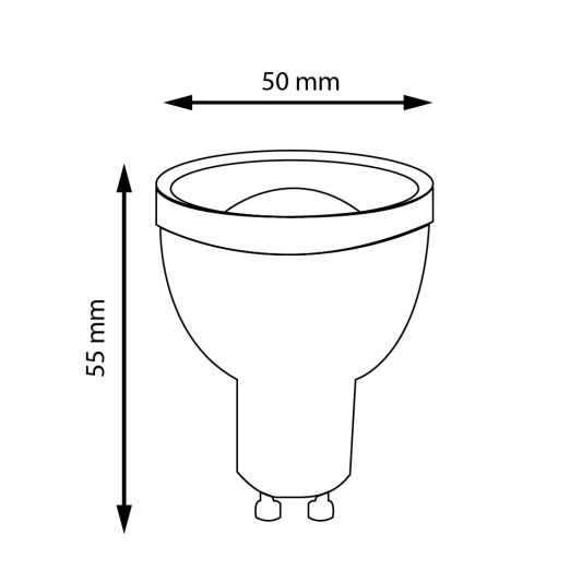 Voordeelset van 4 Slimme Innr LED spots met GU10 fitting - Warm Wit 2700K