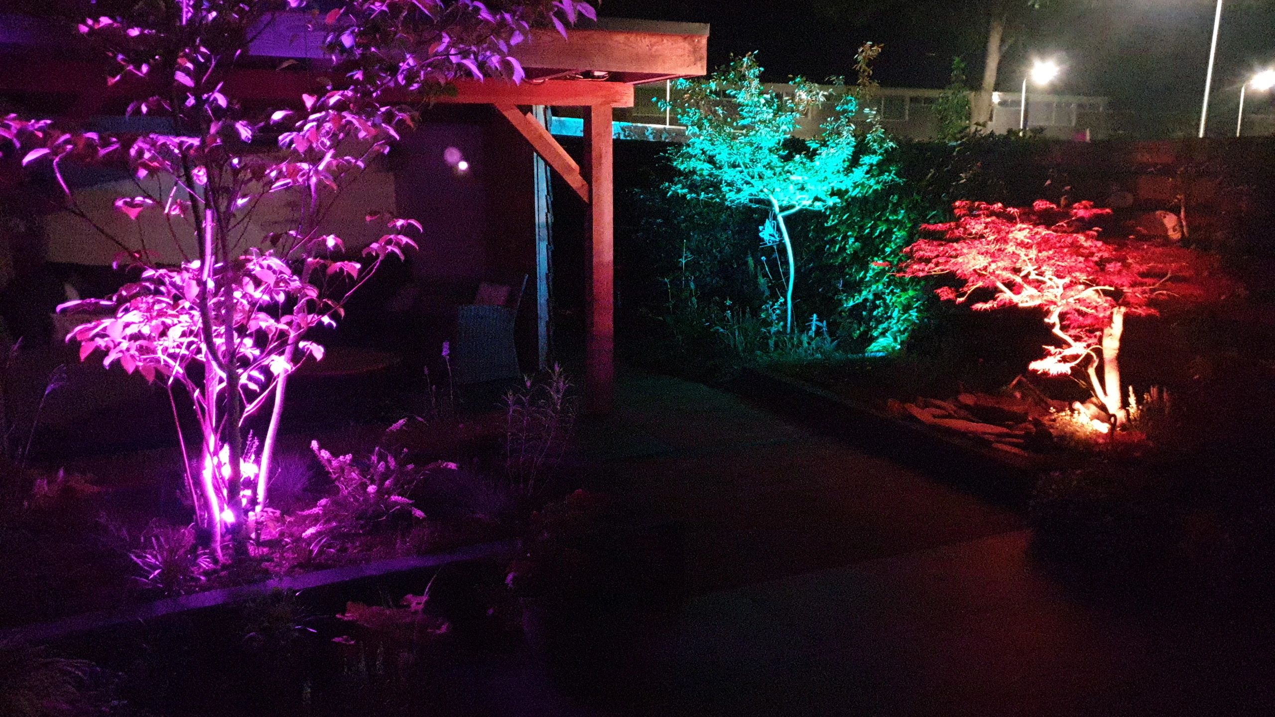 Zwarte wandlamp voor buiten met Zigbee GU10 spot - Recht